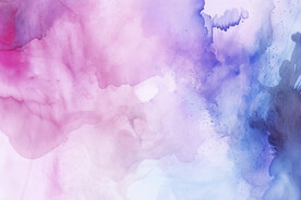 蓝紫色水彩水墨画背景