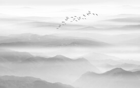 水墨意境山水画