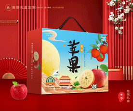 苹果包装 红富士礼盒