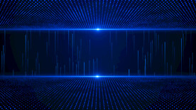 4k蓝色线条粒子舞台背景AE