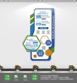 现代大气企业发展历程文化墙