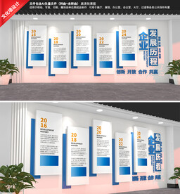 企业发展历程文化墙