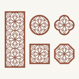 中式花纹 窗花格 镂空隔断