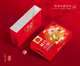 秋月梨礼盒 梨包装