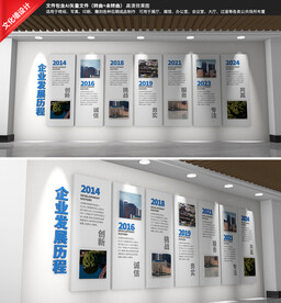 企业发展历程文化墙