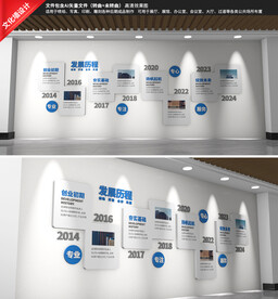 企业发展历程文化墙