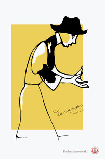 简约装饰画模特摄影棚装饰画