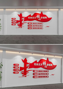 社会主义核心价值观文化墙