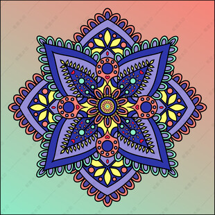 曼陀罗花纹