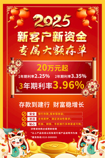 2025银行存款宣传海报