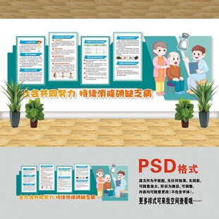 医院文化墙 碘缺乏病