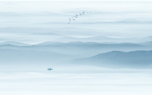 水墨风景素材背景墙