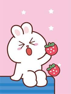 萌萌虎兔组合卡通