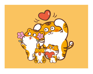 虎萌萌卡通可爱画册