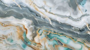 高清绿色水墨大理石奢石