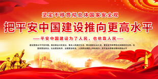 平安中国展板