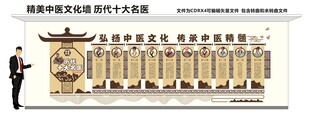 中医文化墙 十大名医
