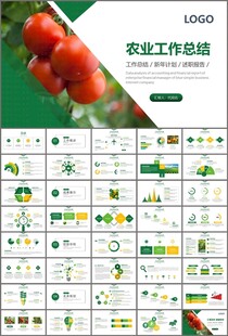 绿色农业产业总结计划ppt模板