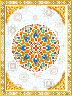 精美几何花纹装饰图案