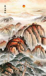 五岳独尊泰山日出