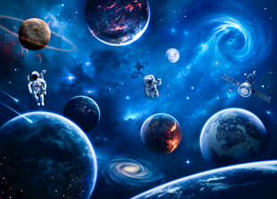 太空星球银河宇宙黑洞宇航员背景