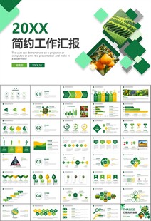 绿色农业产业总结计划ppt模板