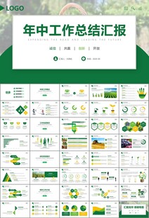 绿色农业产业总结计划ppt模板