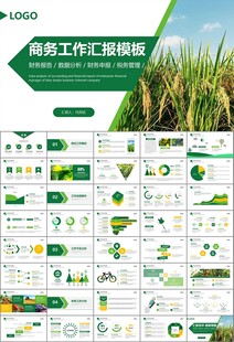 绿色农业产业总结计划ppt模板