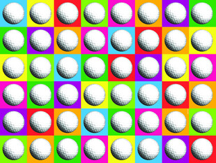 多彩圆形图案背景