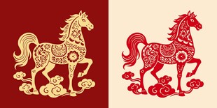 马剪纸传统图案