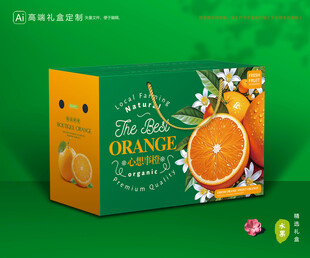 橙子包装 脐橙礼盒