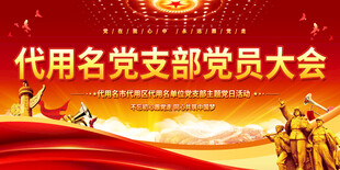 党支部党员大会背景