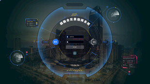 科技感数据可视化操作界面图片