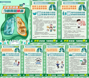 呼吸不顺畅当心慢阻肺病海报