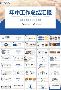 西餐高档餐厅美食面包糕点PPT