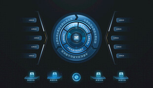 科技感大数据可视化智能界面图片