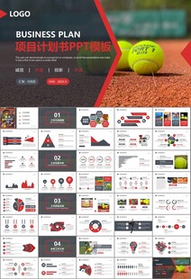 网球运动体育竞技比赛休闲PPT