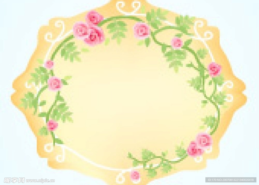 情人节花纹边框