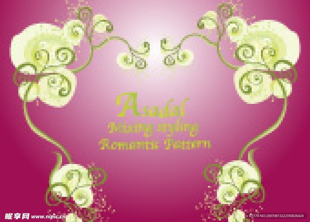 情人节花纹边框