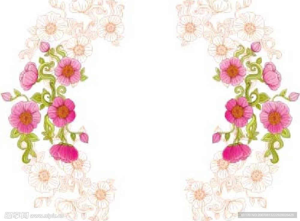 情人节花纹边框