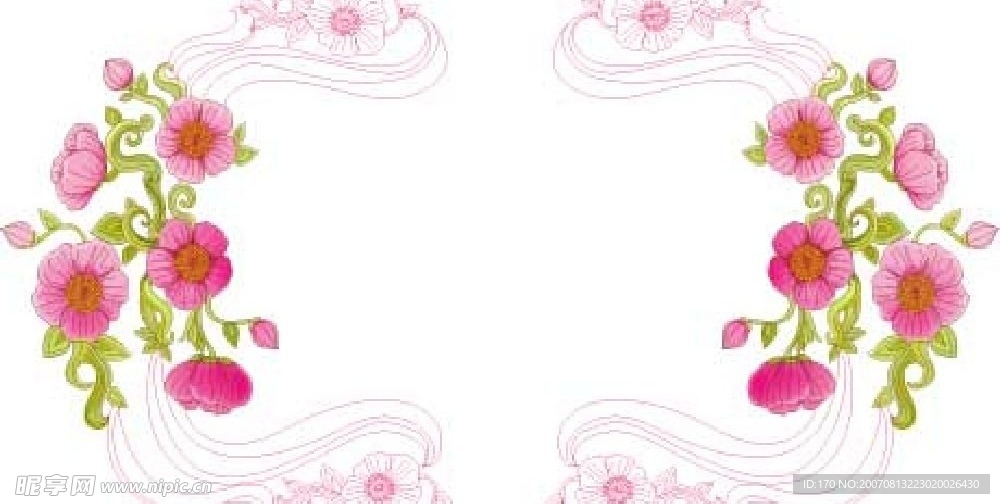 情人节花纹边框