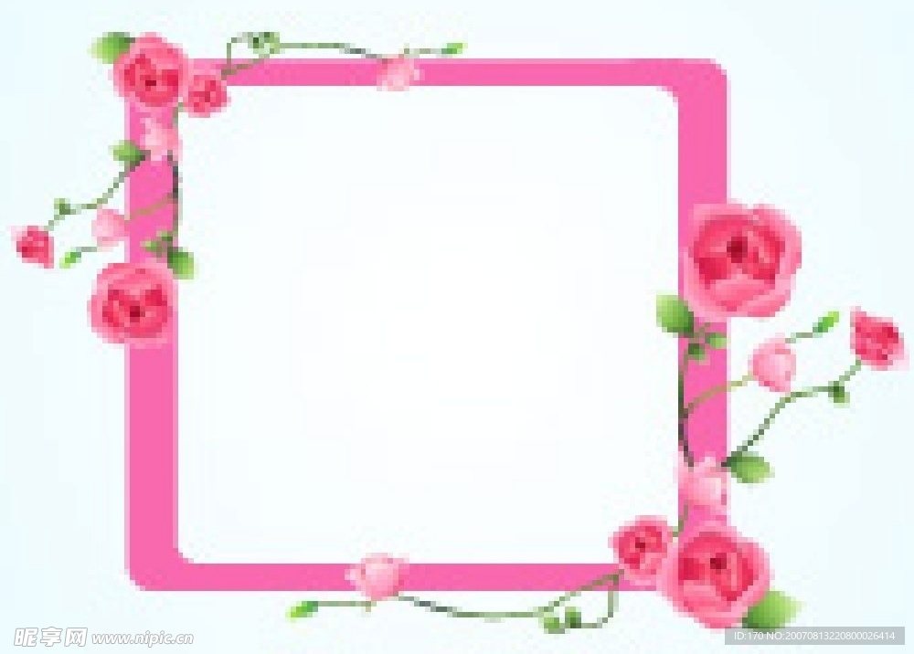 情人节花纹边框