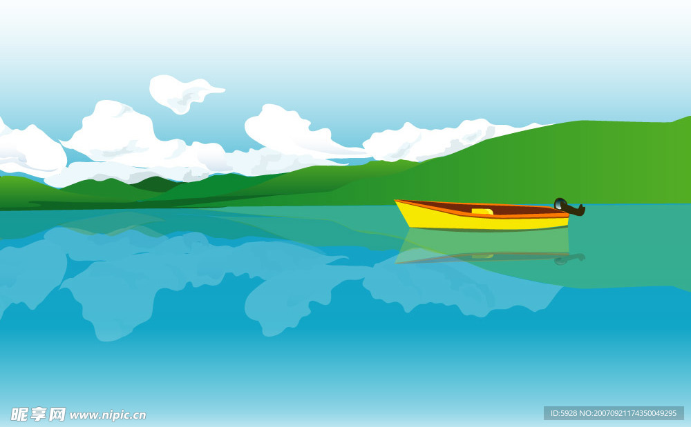 韩国卡通矢量风景图8