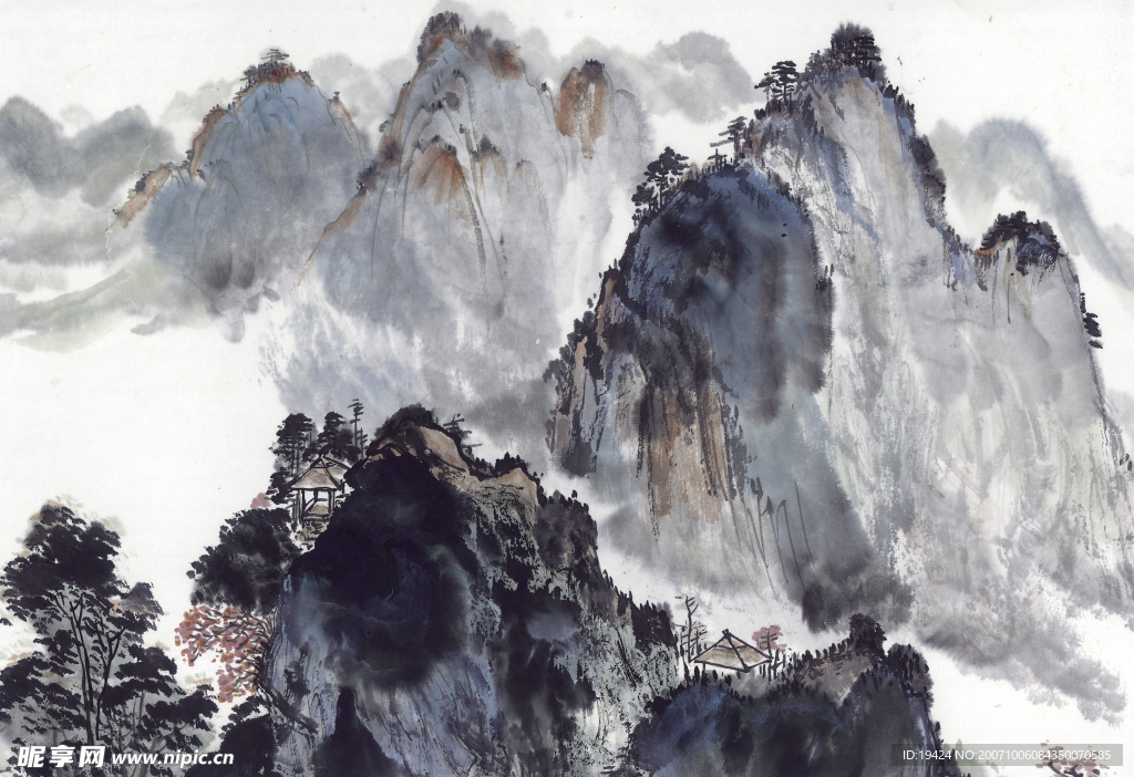 300点高清晰山水水墨画