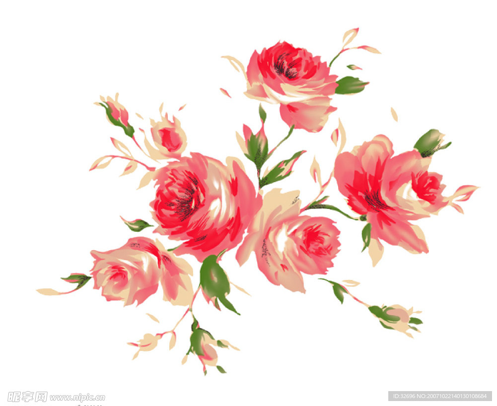 时尚花卉花纹