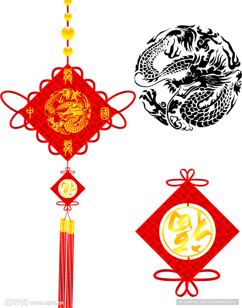 中国龙和中国结