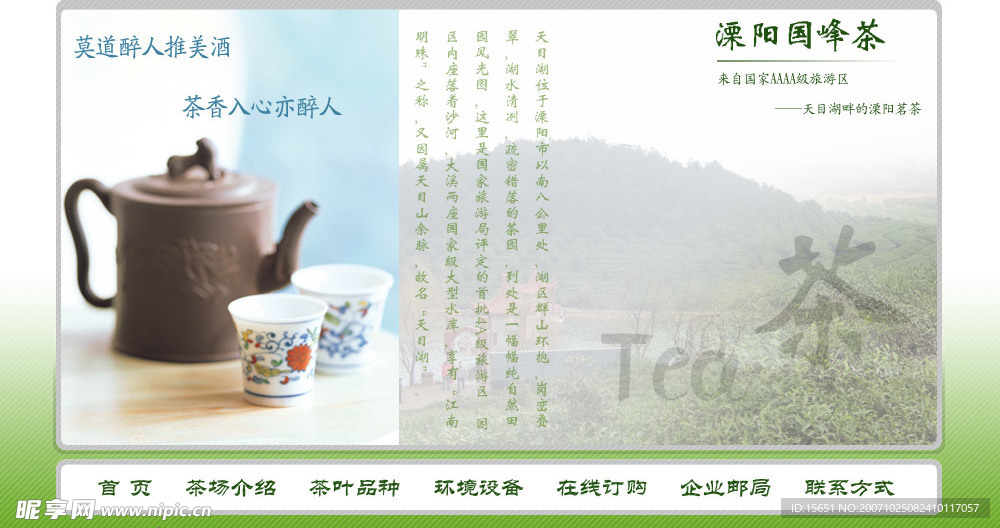 茶叶网页模板