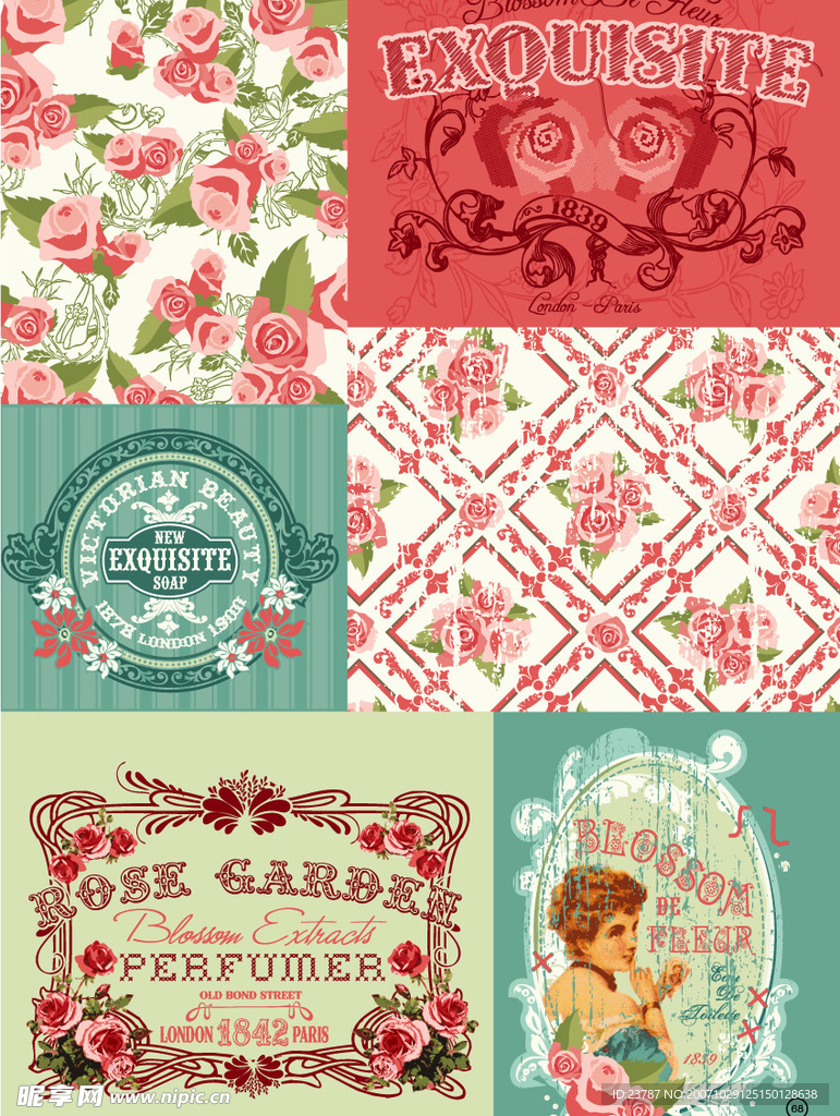 EXQUISITE ROSE 主题式服装设计矢量图07