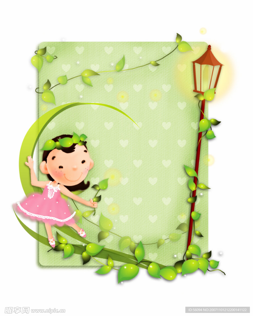 人物写真PS素材_卡通儿童相框02