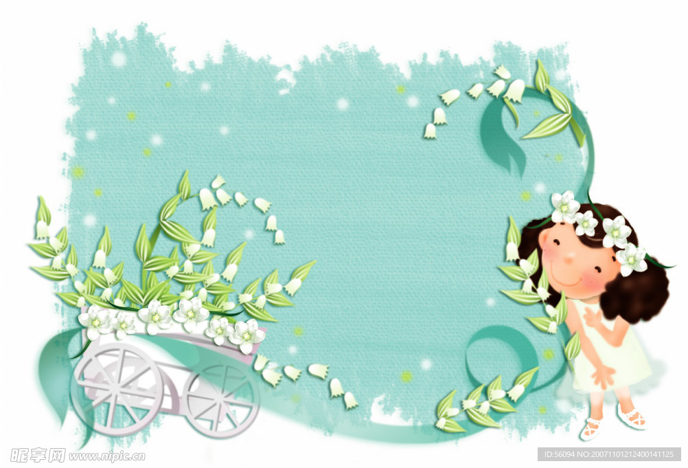 人物写真PS素材_卡通儿童相框15